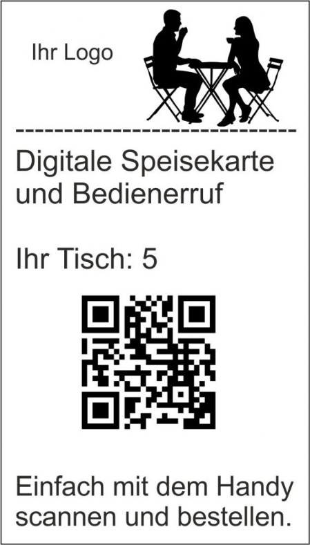 TischQR Digitale Speisekarte und Bedienerruf